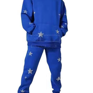 Couleur différente fabricant pakistanais hommes Rhinestone survêtement grande taille personnalisé hommes strass survêtement - Product Image 6