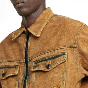 Cantidad al por mayor Alta demanda Color personalizado Hombres Chaquetas de mezclilla/Logotipo de bordado personalizado Hombres Chaquetas de mezclilla - Product Image 3