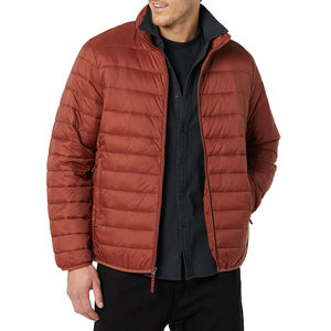 À la mode léger col montant avant Logo respirant écologique doudoune pour hommes avec coupe confortable vêtements d'hiver - Product Image 1