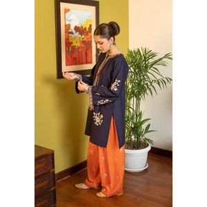 Conjunto de Dos Piezas de Salwar Kameez de Algodón EMB ZETRO FARSHI VOL II - Product Image 2