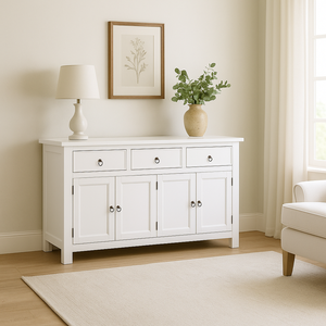 white dresser 13, antique looking, disassembling flat pack furniture, high quality, easy to assemble, high quality, - Product Image 1