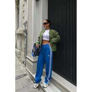 เสื้อแจ็คเก็ตบอมเบอร์แบบมีซี่โครงยี่ห้อ Michonne รุ่น 7059 -08 สำหรับฤดูใบไม้ร่วง - Product Image 4