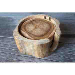 Diseño decorativo hecho a mano Mango madera té posavasos fabricante mesa de lujo decorativo madera té café posavasos al por mayor - Product Image 6