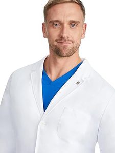 Manteau blanc personnalisable à manches longues uniforme d'infirmières pour hommes vêtements de travail respirants pour médecins chercheurs de laboratoire pour hôpital - Product Image 3