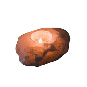 Candelabro de piedra de sal del Himalaya de primera calidad hecho a mano, artesanías naturales para decoración del hogar - Product Image 2