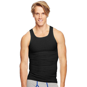 เสื้อกล้ามออกกำลังกายสไตล์วินเทจสำหรับผู้ชาย เสื้อกีฬาเพาะกายแบบมีสายรัด คอวี มีกระเป๋าเสื้อ ผ้าฝ้าย 100% เสื้อยืดแขนกุดสำหรับออกกำลังกาย - Product Image 6