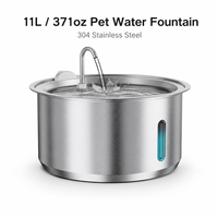 Fontaine à eau pour chat en acier inoxydable 304, distributeur d'eau automatique intelligent avec capteur pour chats et chiens d'intérieur, OEM ODM