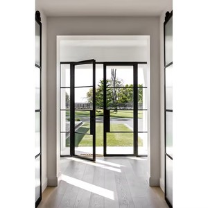<span class=keywords><strong>Porte</strong></span> de balcon française noire en fer forgé, <span class=keywords><strong>porte</strong></span> battante en acier et verre, portes de salon - Product Image 1