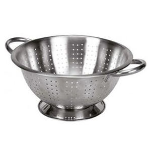 Panier de passoire en acier inoxydable en acier inoxydable de finition enduit de poudre noire Passoire à mailles fines - Product Image 6