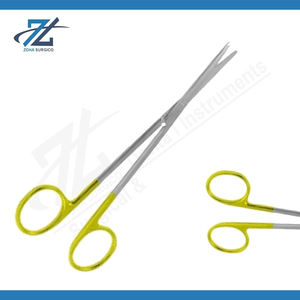 Ciseaux pour pansements Insert dur en carbure de tungstène, émoussé/émoussé 145mm de long Fabricant d'instruments chirurgicaux du Pakistan - Product Image 2