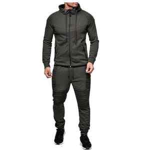 Streetwear Custom logo Custom Design Men's <b>Jackets</b> Gym Wearing Sport Training <b>Running</b> Hoodie Tracksuits for Men Jogging Men - Product Image 3