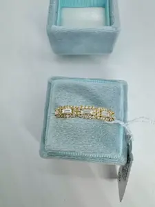 925 <b>Silver</b> 2Ct Baguette Cut Real Moissanite Diamond Wedding <b>Band</b> Stylish <b>Ring</b> From the Moissanite <b>Rings</b> Collection - Product Image 6