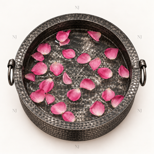 Fauteuil de pédicure pour spa des pieds, finition martelée noire brillante, cuivre, classique, élégant, de luxe, avec massage par pétrissage, baignoire sans tuyauterie, vente en gros - Product Image 4