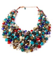 Collier à pendentif perlé coloré style bohème, fait main, bijoux africains pour femmes, accessoires vintage pour mariage et fête