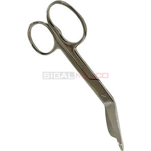 Ciseaux à pansement 5.5 "coudés un grand anneau de doigt EMT cisailles à traumatismes infirmières ambulanciers étudiants Instruments médicaux en gaze tranchante - Product Image 3