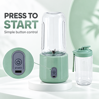 Blender Elektrik Mini 420 Mililiter, Mixer Buah Isi Ulang dengan Fungsi Pembersihan Otomatis untuk Rumah dan Perjalanan