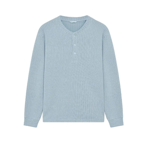 เสื้อเชิ้ตผู้ชายคุณภาพสูง แขนยาว สีตามสั่ง สไตล์ลำลอง ผ้าถัก ระบายอากาศได้ดี และเสื้อยืดแขนยาวคุณภาพสูง - Product Image 5