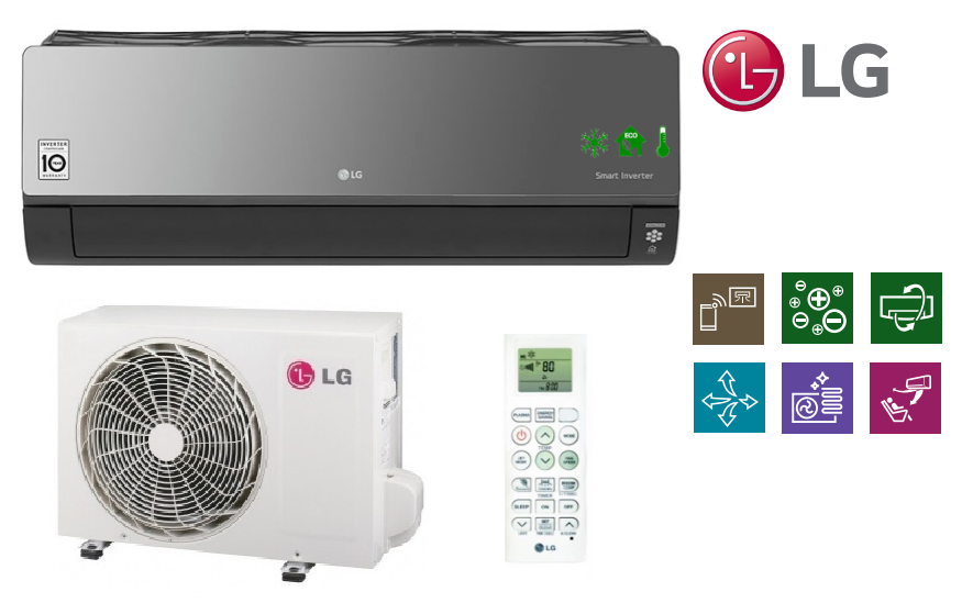 Lg Split Air Conditioner Artcool Mirror Capacity 9000 12000 18000 24000 Btu Buy Split Air