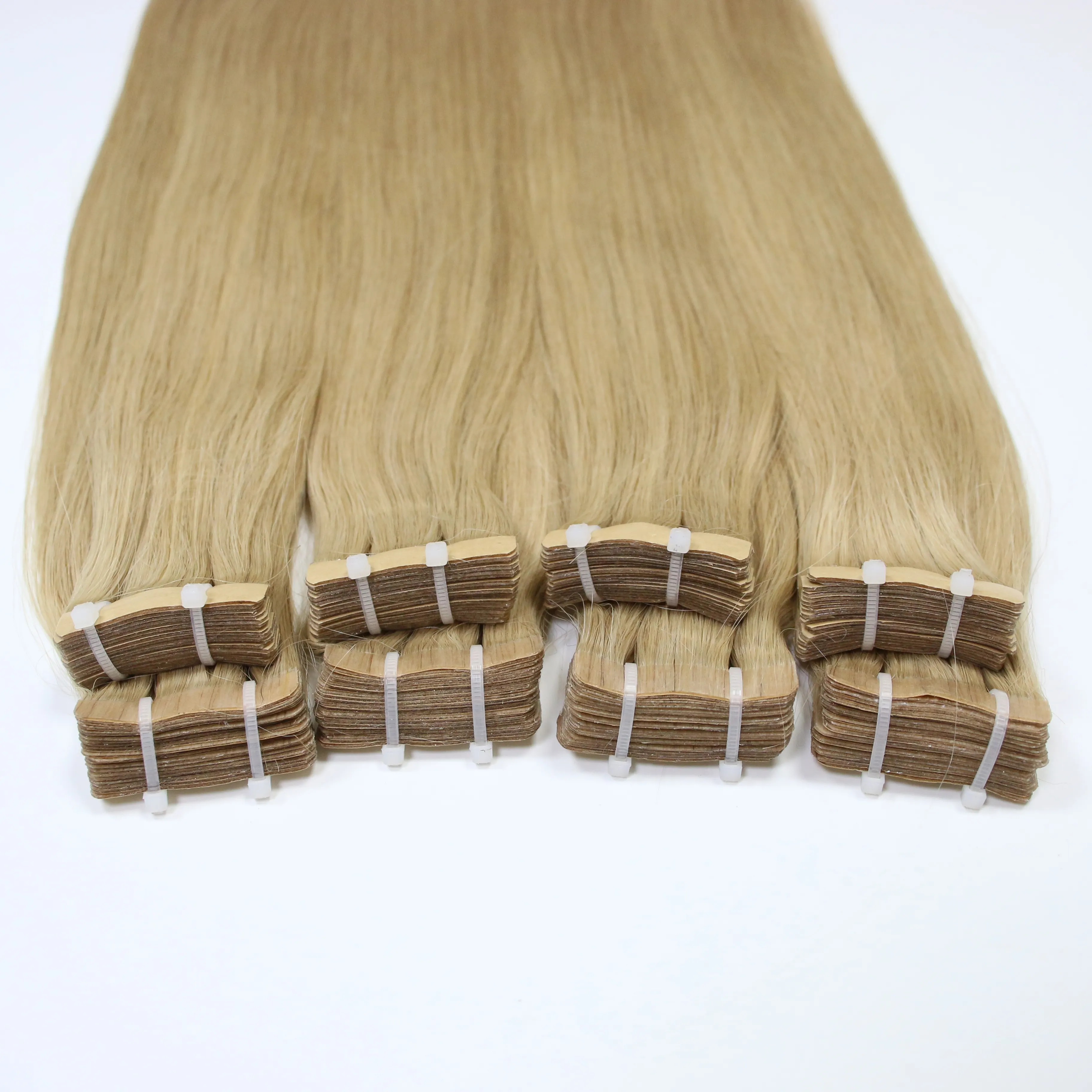 Top quality skin weft in hair extension virgin hair 100% remy human double drawn tape hair extension factory wholesale balayage