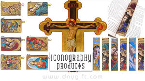 Woven <b>Fabric</b> Madonna and Child Icon Pouch Religious Christian Souvenir Zipper Coin Purse Wholesale Gift - Product Image 2