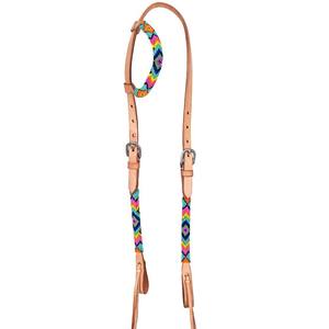Hecho a mano de cuero de vaca Headstall Flower Tooled Western Bridle Premium Show Horse Tack solo en India - Product Image 3