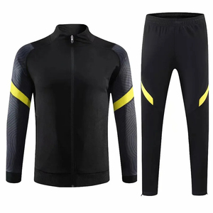 ขายส่งผู้ชายที่กําหนดเองวิ่ง Jogger วอร์มการออกแบบใหม่ซิปเต็มรูปแบบฟุตบอลชายแขนยาวชุดกีฬา - Product Image 2