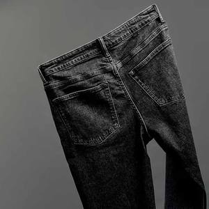 กางเกงยีนส์ผู้ชายทรงสลิมฟิต รุ่นใหม่ ปี 2026 ผ้ายีนส์ยืด ทรงขาบาน สไตล์ลำลอง ธุรกิจ และเป็นทางการ ผ้าฝ้าย สีน้ำเงิน - Product Image 2