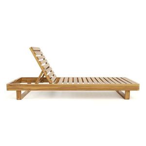 Chaise Longue Extérieur WT Kartini Beach Teak-Teck Naturel - Product Image 1
