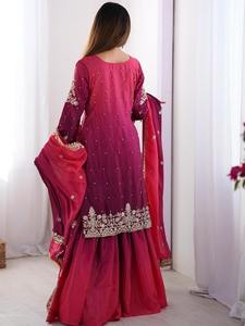 ชุดชุดเจ้าสาวแขนยาวดูพต้าชาราราราชุดเดรสสำหรับเจ้าสาวใหม่ล่าสุด2025แฟชั่นหรูหราแฟนซี - Product Image 6