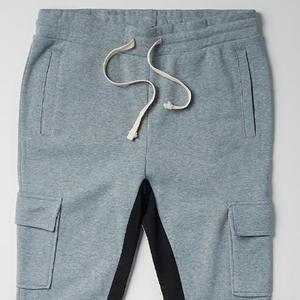 Pantalones de chándal holgados de alta calidad, pantalones acampanados de algodón 100% personalizables, pantalones de chándal de lana de felpa francesa de peso pesado - Product Image 3