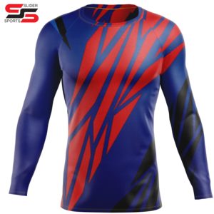 Flatlock Seams Raglan Sleeves Challenge Camisa de compresión de manga larga - Product Image 6