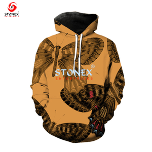 Sudadera de invierno personalizada con estampado completo para hombre, Sudadera con capucha, estampado 3D, diseño de cremallera por sublimación completa, teñido liso - Product Image 3