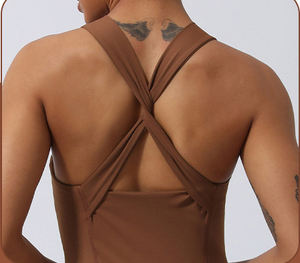 Nuevo Mono Deportivo de Yoga para Mujer, Cintura Alta, Sin Mangas, Cuello Cuadrado Sexy, Elástico, con Piernas Acampanadas - Product Image 5