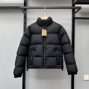 Veste d'hiver matelassée personnalisée pour hommes, noire, à col montant, alternative au duvet, vente en gros, fabricant et fournisseur - Product Image 3
