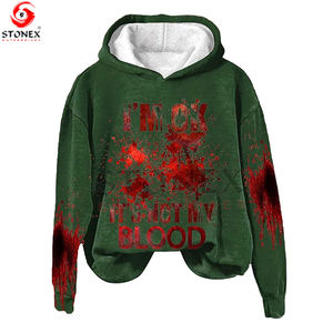 2025 nuevas sudaderas con capucha de personalización para mujer Sudadera con capucha de gran tamaño de corte bajo con hombros caídos - Product Image 5