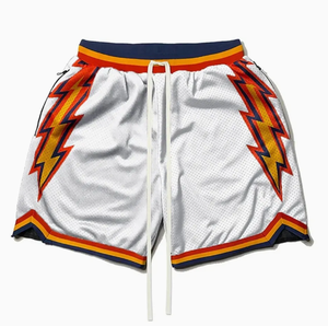 Short en maille élastique 4 voies personnalisé de qualité supérieure Ensemble de sublimation imprimé actif pour la dynamophilie ou la course à pied - Product Image 5