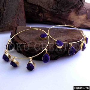 Boucles d'oreilles créoles en diamant à la mode et à la mode Big Gold Silver Brass Jewelry for Wedding Engagement Party for Christian - Product Image 1