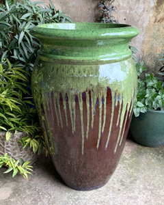 Cerámica esmaltada Cerámica Jardinería Al Aire Libre Antigüedades Flores Estilo Atlántico Cerámica Macetas Decoración jarrón artificial - Product Image 4