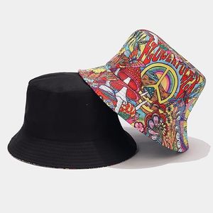 New arrival OEM Design Summer Travel Double-Side Unisex Fisherman <b>Cap</b> Printed Packable Fashion Bucket Hat - Product Image 6