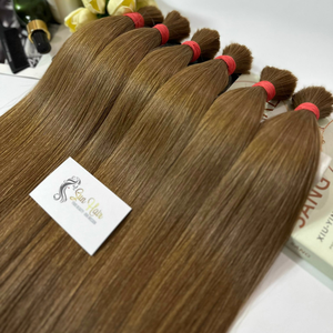 Best Selling Bulk 100% Natural Straight Shiny Smooth #<b>6</b> <b>Color</b> SDD Cuticle Aligned Human <b>Hair</b> Extensions Logo Wholesale Product - Product Image 2