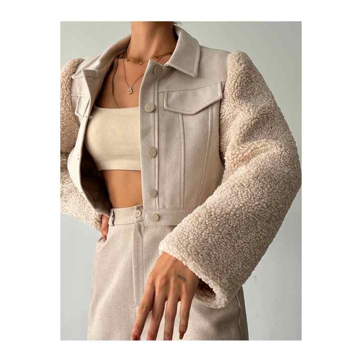 Tedy Sleeve Short Jacket Caramel