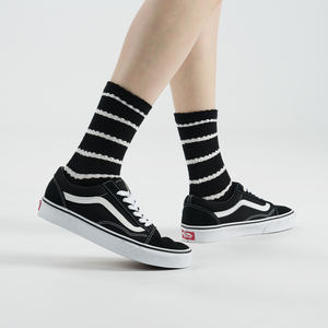 Calcetines de Algodón Transpirables para Mujer, Diseño a Rayas, Estilo de Punto, Coloridos, para Uso Diario, Estilo Coreano - Product Image 6