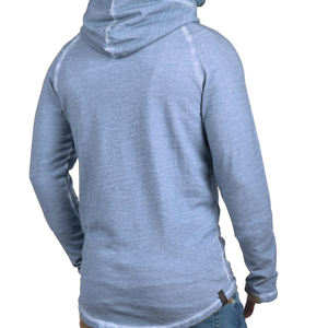 Hood for Mens Womens Double <b>Zip</b> <b>Up</b> <b>Hoodie</b> Oversized Acid Wash Heavyweight Vintage Fleece Cotton Zipper <b>Hoodie</b> - Product Image 4