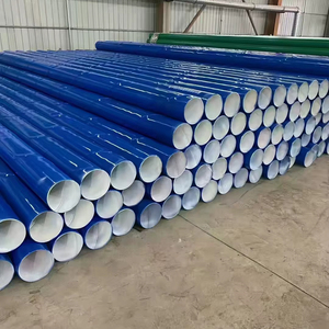 Q235B Carbon Steel Epoxy Coated Pipe Custom Diameter & Thickness ASTM Standard For Drinking Water - Product Image 1