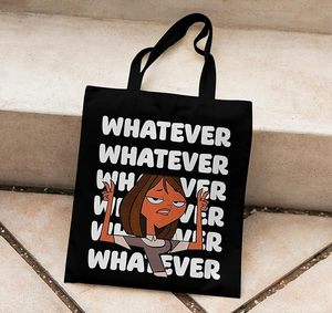 Bolsos Tote de Lona para Mujer con Cremallera Bolso Universitario para Niñas 100% Bolso Tote de Algodón Orgánico para Compras Viajes y Playa (LO QUE SEA). - Product Image 3