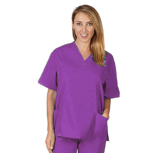 Uniformes Médicos Unisex de Alta Calidad, Cómodos, de Algodón/Poliéster, Modernos y Fáciles de Cuidar, con Detección de Agujas para Enfermeras - Product Image 2