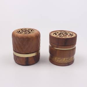 Quemador de incienso de Ramadán, quemador de incienso árabe en forma de Plato cuadrado de madera, Kefaf Mubkhar de Tradnary - Product Image 3