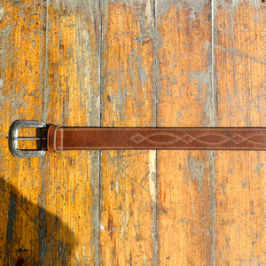 Personnalisable de haute qualité peau de vache Vintage Western robuste en cuir de buffle véritable ceinture affaires décontracté mode fer laiton fil - Product Image 5