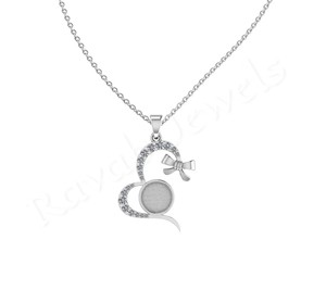 Top qualité en gros 925 argent personnalisé pendentif rond bijoux trouver composant fabriqué en inde argent plaqué 39*26mm bon prix bas - Product Image 1