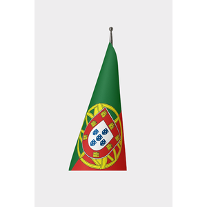 Portugal Official Indoor <b>Flag</b> Custom Satin and Polyester Digital Printed with Aluminum <b>Pole</b> <b>for</b> Display - Product Image 3